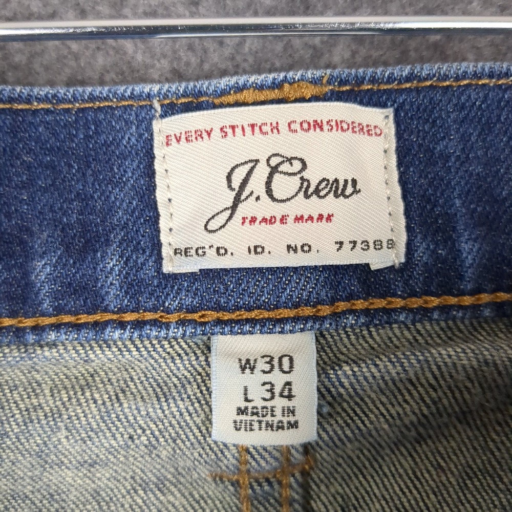 J.Crew 250 Skinny Jeans Mens‎ Medium Wash Blue Denim Slim Fit 30x34 - Picture 8 of 15